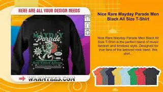 Nice Rare Mayday Parade Men Black All Size T-Shirt
