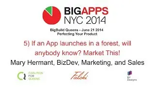 NYC BigApps 5 - If an App launches in a forest, will anybody know? Market This!