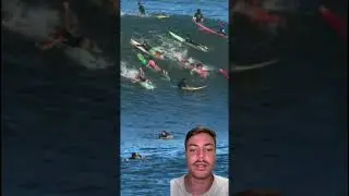 The Top 5 most crowded surf spots in the world #surfing #bigwaves #swell