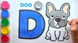 Learn Alphabet A to Z through Drawing, Painting & Coloring Animals for Kids, Toddlers | Draw & Learn