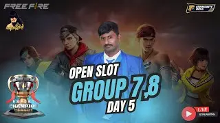 KB ESPORTS CHAMPIONS LEAGUE || OPEN SLOT GROUP 7&8 || DAY 5 || KANNADA FF LIVE || HORIZONTAL LIVE