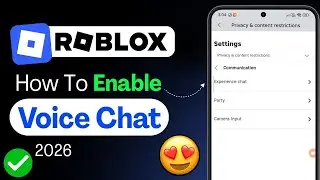 Roblox Voice Chat Enable || Roblox VC Update || Roblox Mic Settings Guide 2026
