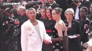 Cara Delevingne and Olivier Rousteing on the red carpet of 75th Festival de Cannes - 24.05.22