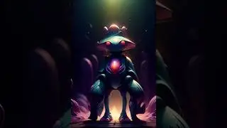 🎨👾 Cosmic Canvas: Unveiling a Colorful Alien AI in 3D Splendor 🌌💜  #3d