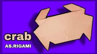 Easy Origami crab paper craft tutorial/ AS.RIGAMI👍🔔❤️