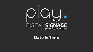Date and Time Plugin for Digital Signage