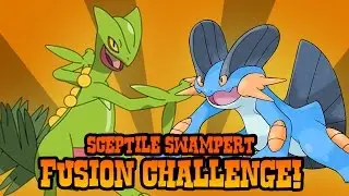 Как рисовать слияние Sceptile + Swampert | ART CHALLENGE