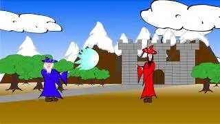 Wizard Fight - My final project for my Interactive Animation course in Adobe Animate.
