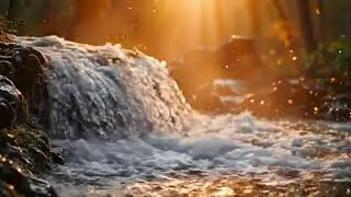 Waterfall Sounds with Natural Echo | 10 Hours