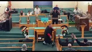 Pastor John Harris delivering powerful message at Walter&rsquo;s Chapel UHC 3/10/24