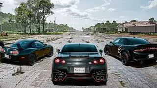 Nissan Nismo R35 GT-R - Toyota Supra RZ - Dodge Charger SRT Hellcat | G29 - 4K UHD