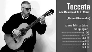 Toccata alla Maniera di S. L. Weiss | Open Tuning Guitar | Giovanni Monoscalco