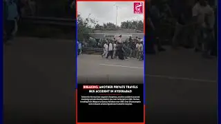Breaking: Another Private Travels Bus Accident in Hyderabad