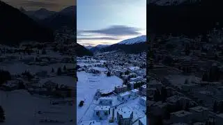 First light over Davos Dorf reveals quiet magic #DavosDorf #viral