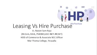 Leasing and Hire Purchase