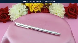 Sterling Silver Ballpoint Pen | Birthday, Anniversary and Wedding Gifts | By Osasbazaar #SilverPen
