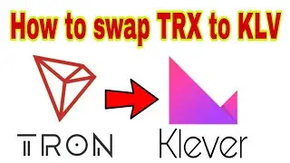 How to swap TRX to KLV in Klever Wallet App