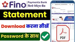 fino payment bank statement kaise nikale | how to download statement from fino payment bank 