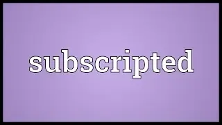Subscripted Meaning