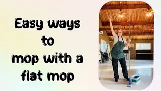 Easy ways to mop with a flat mop #moppingtips #crunchycleaningbykathy #cleaningtips