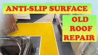 HOTEL ROOF RESTORED- how to waterproof old felt roof using liquid waterproofing system LAVA 20