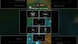 Guess The League Of Legends Champion DAY 3 #loldle #lol #wordle #leagueoflegends #gaming #games