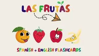 Learn Spanish Fruits | Bilingual Flashcards for Beginners