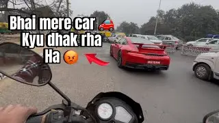 BHAI MERE CAR 🚗 KYU DHAK RHA HA 😡 || #car #lamborghini #viral #luxury #luxerycar 