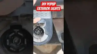 DIY POP UP CAMPER LIGHTS PT15 | 12V Trailer Wiring + 7 Pin Plug Setup!