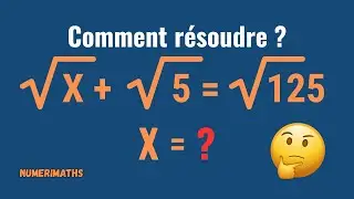 ❗ Problème de Racine : Sauras tu trouver la valeur de X ?
