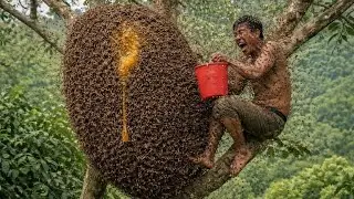 Journey of Wild Honey Harvesting 2026 | Survival Skills in the Untamed Wilderness