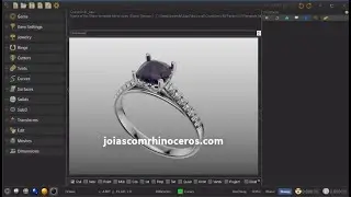 Tutorial Anel Cathedral Crossgems Rhinoceros #joia3d