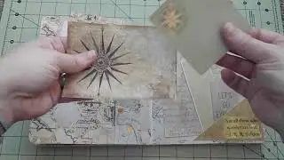 Travel Board Book Junk Journal Flip Through