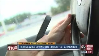 Texting while driving ban takes effect