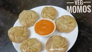 Veg Momos With Chutney Recipe | मोमोज बनाने की विधि |  Snacks Recipe jpb recipes 