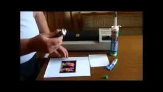 Medium quality adhesive lenticular lens attach