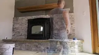 Natural Stone Fireplace Installation | H.J. Martin and Son