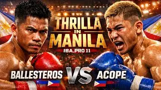 Ronerick Ballesteros 🇵🇭 vs Speedy Boy Acope 🇵🇭 | 'Thrilla in Manila' IBA.PRO 11 | October 29, 2025