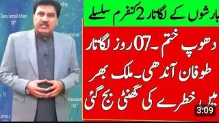 Next 07 days، Today 10 Jan Weather update| Hail Strom and Rains|Pakistan Weather Report