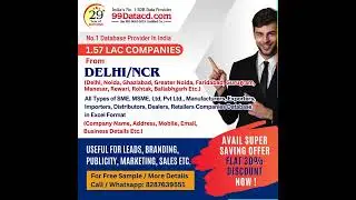 Delhi/NCR Business Database - List of Companies in Delhi