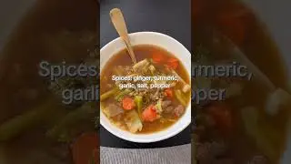 Can&rsquo;t get enough of this soup #soup #souprecipe #antiinflammatory #cabbagerecipe #beefsoup