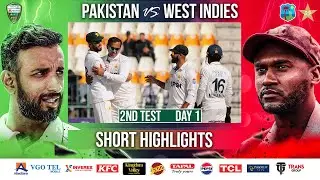 Short Highlights | Pakistan vs West Indies | 2nd Test Day 1 | PCB | M2I1A