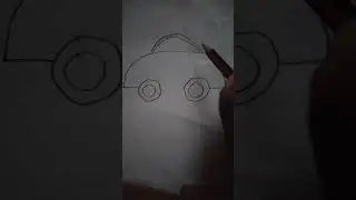 Simple car drawing 🚓#art #easydrawing #long video