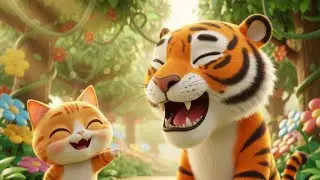 Kitty Counting Jungle Animals 🐱🌴 | Fun Baby Songs & Nursery Rhymes for Kids | kitty song, jungle