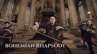 Bohemian Rhapsody (Excerpt) &mdash; Drone one-take inside Gothic Cathedral | Prague Cello Quartet