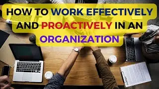 How to Work Effectively and Proactively in an Organization | career growing tips