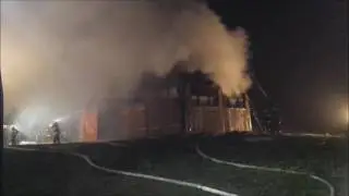 Krosno112.pl || Pożar budynku w Puławach - Wernej&oacute;wce