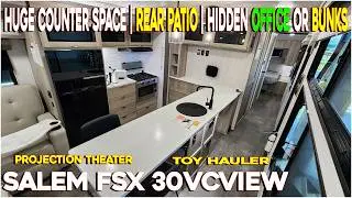2024 Salem FSX 30VC VIEW CrossOver Travel Trailer With Hidden Office / Bunk Room & Cinema Projector