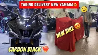 Taking Delivery of New R15M 2024😍 || “CARBON BLACK” New Colour Launch🔥