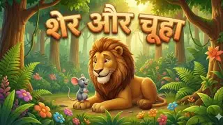 शेर और चूहा | सीख देने वाली कहानी | Hindi Moral Story 🦁🐭(@cartoondunia3d )
